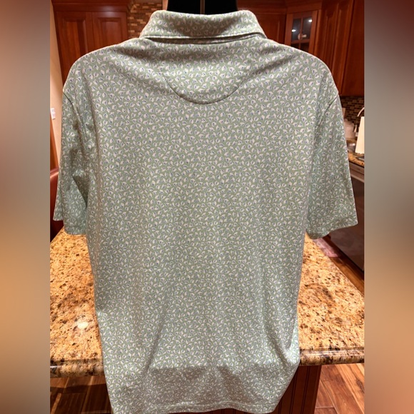 UNTUCKit men’s polo. Sharp green & blue print‎ with logo. 2XL - Picture 6 of 6